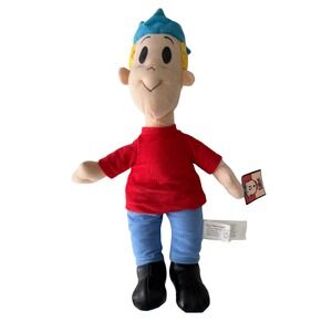 Eddie Stimson from Little Lulu Plush Toy Red Shirt Blue Pants Tagged 14"